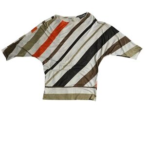 Colorful Striped Blouse | Size Small